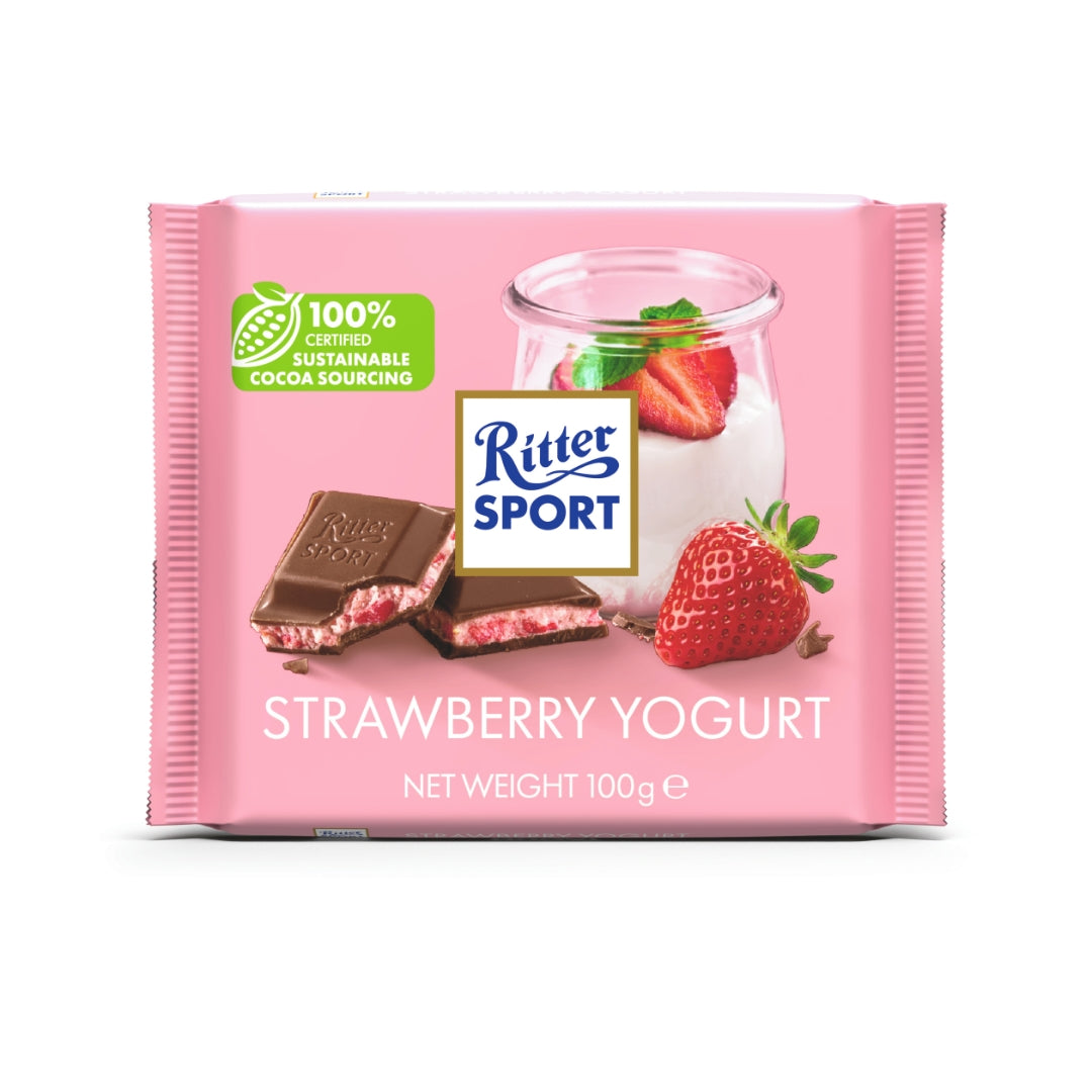 Ritter Sport Strawberry Yogurt 100g x 12