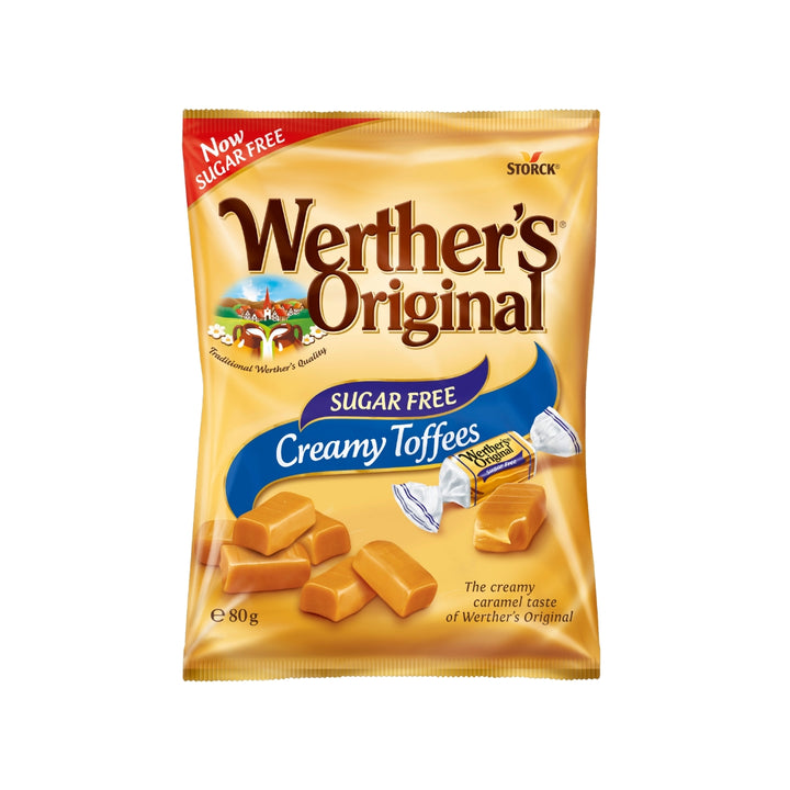 Werther's Original Creamy Toffees Sugar Free 80g x 18