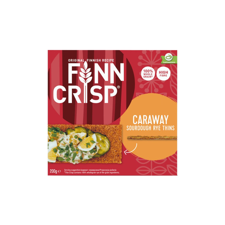 Finn Crisp Thin Caraway-Kummin 200g x 9