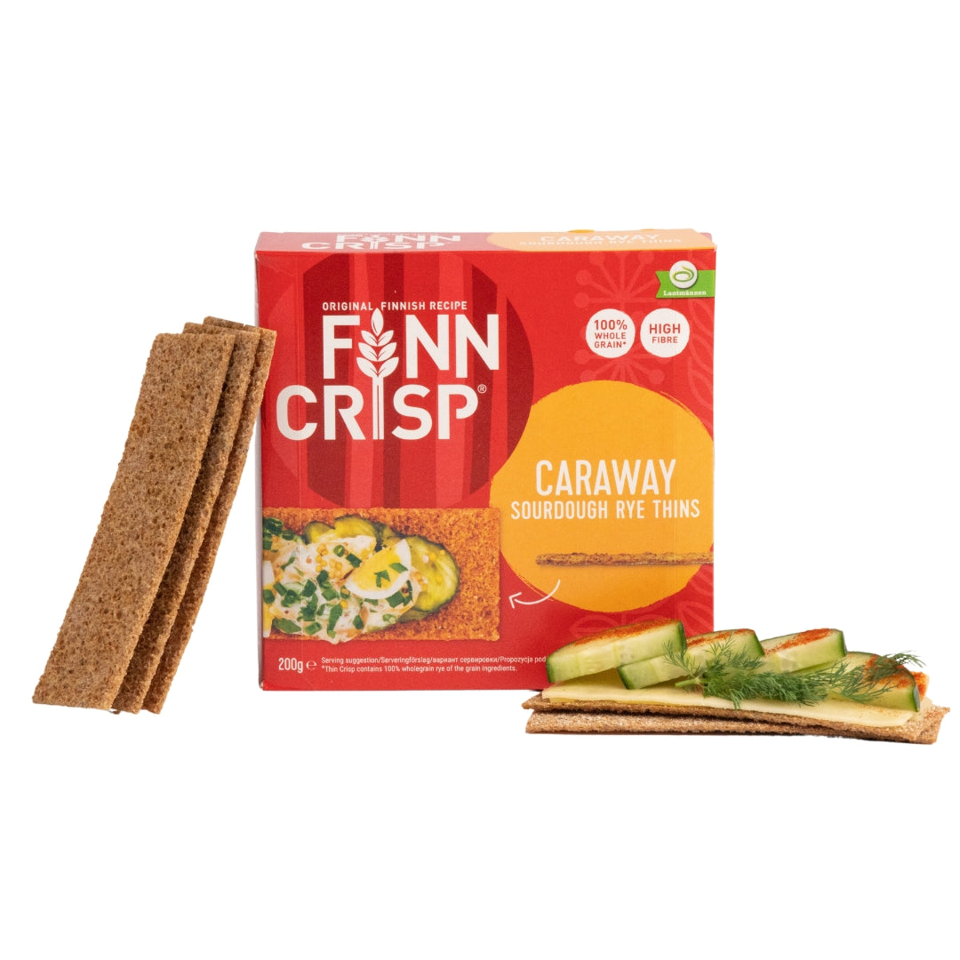 Finn Crisp Thin Caraway-Kummin 200g x 9