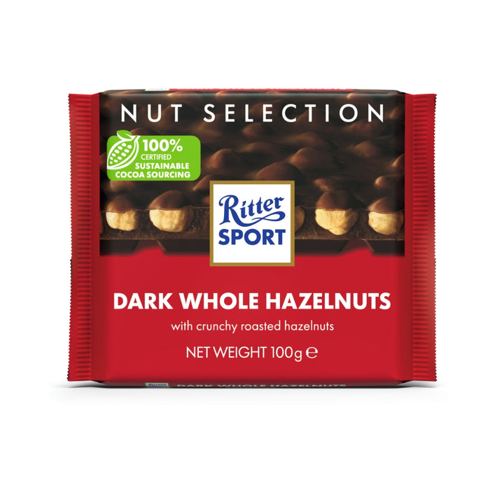 Ritter Sport Dark Whole Hazelnuts 100g x 10