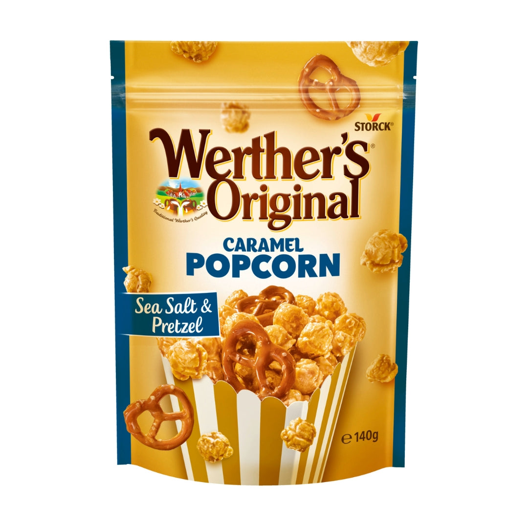 Werther's Original Caramel Popcorn Sea Salt & Pretzel  140g x 14