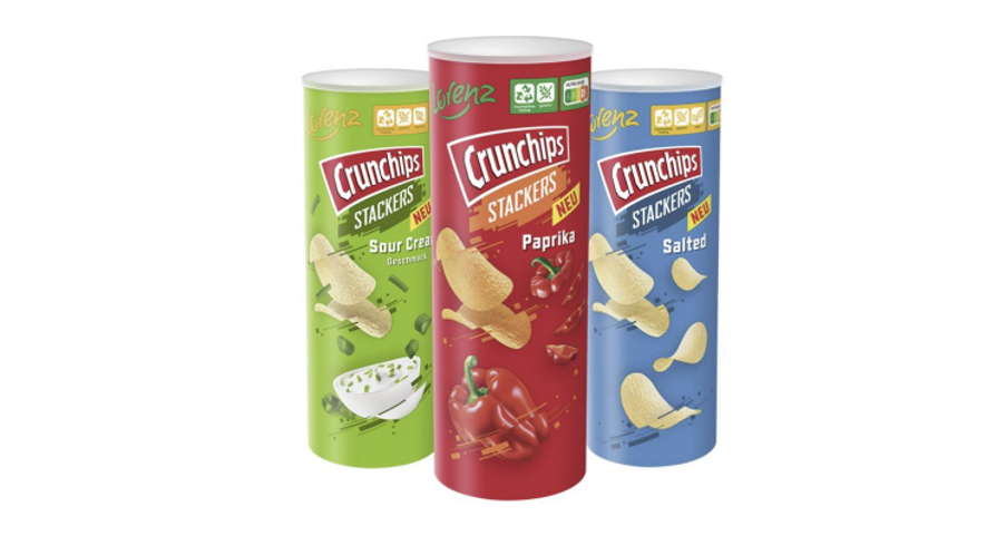 Lorenz Crunchips Stackers Sour Cream 175g