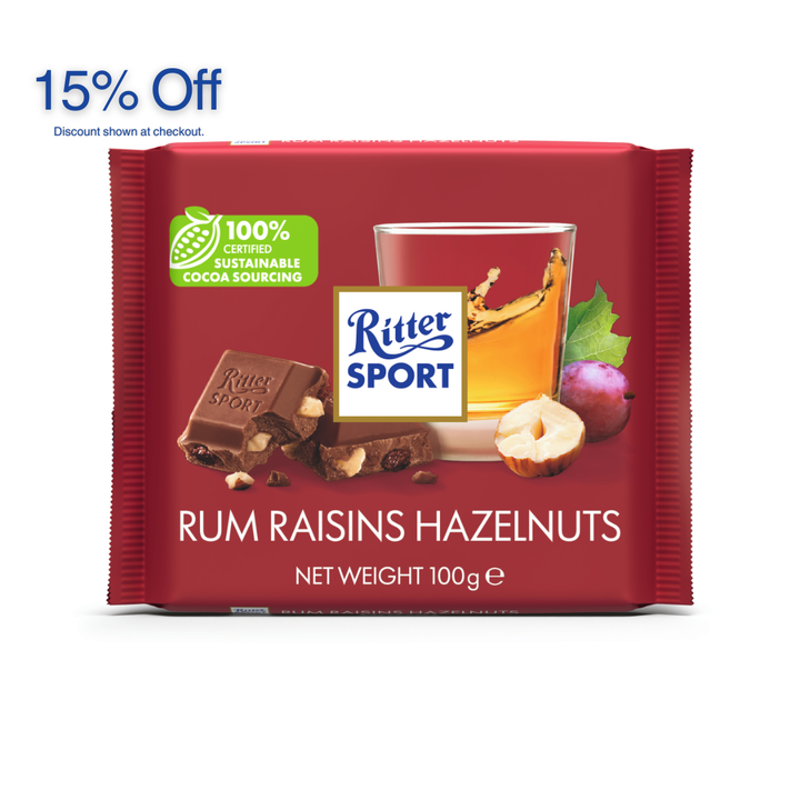 Ritter Sport Rum Raisin Hazel 100g