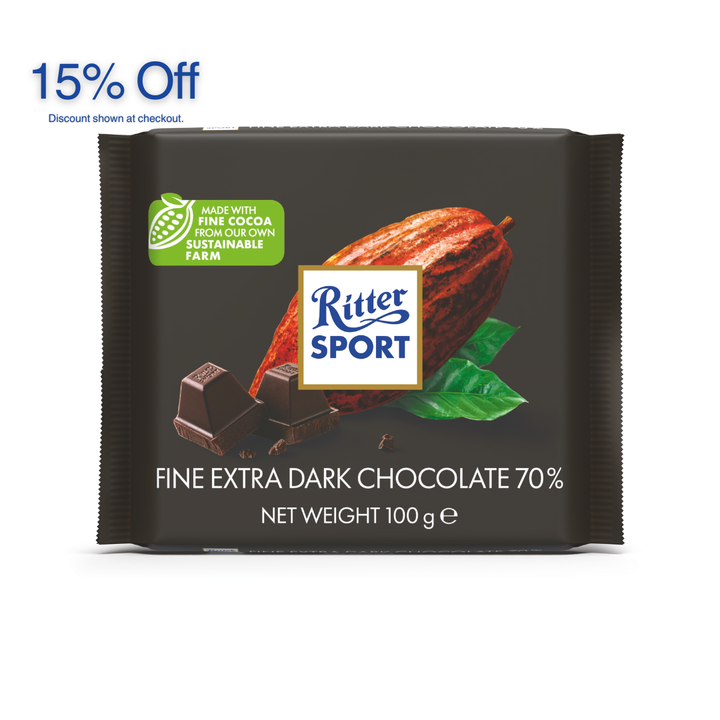 Ritter Sport Fine Extra Dark 70% 100g
