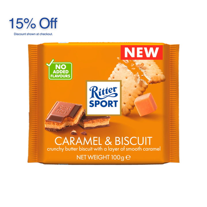 Ritter Sport Biscuit & Caramel 100g