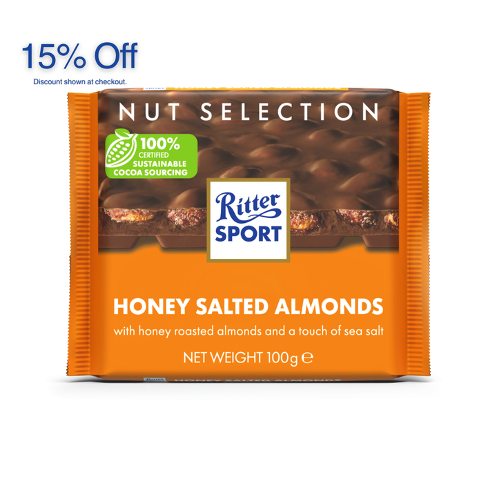 Ritter Sport Honey Salted Almond 100g
